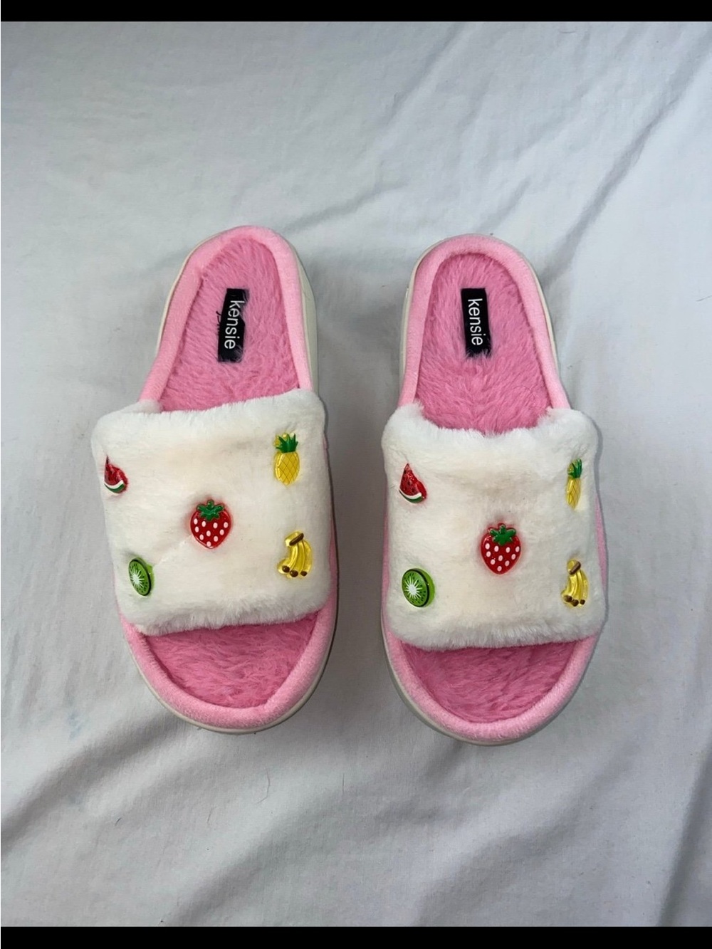 Fruit fuzzy slippers